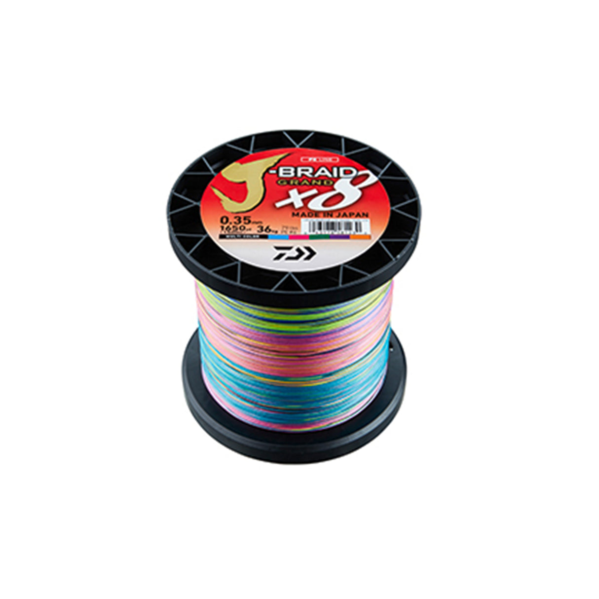 DAIWA J BRAID GRAND X8 0.42mm 1500m Multi Color 103LB