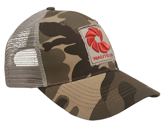 Nautilus Logo Trucker Hat – Grey Ghost