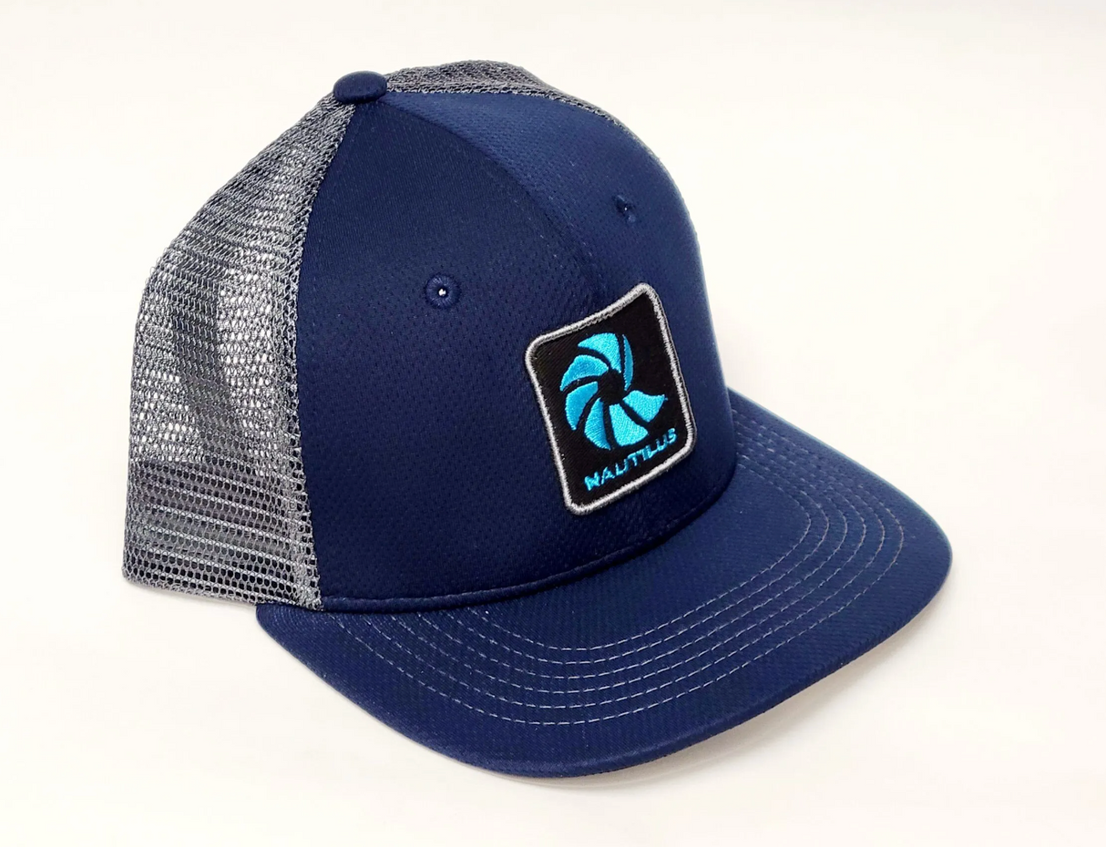 Nautilus cap The Iconic Logo - Charcoal and Navy Blue