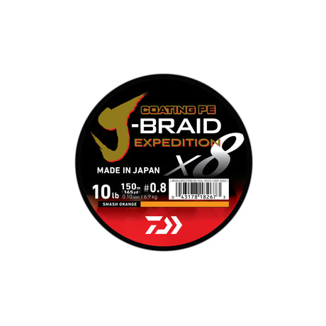 DAIWA J-BRAID EXPEDITION×8E 0.32 150m SMASH ORANGE